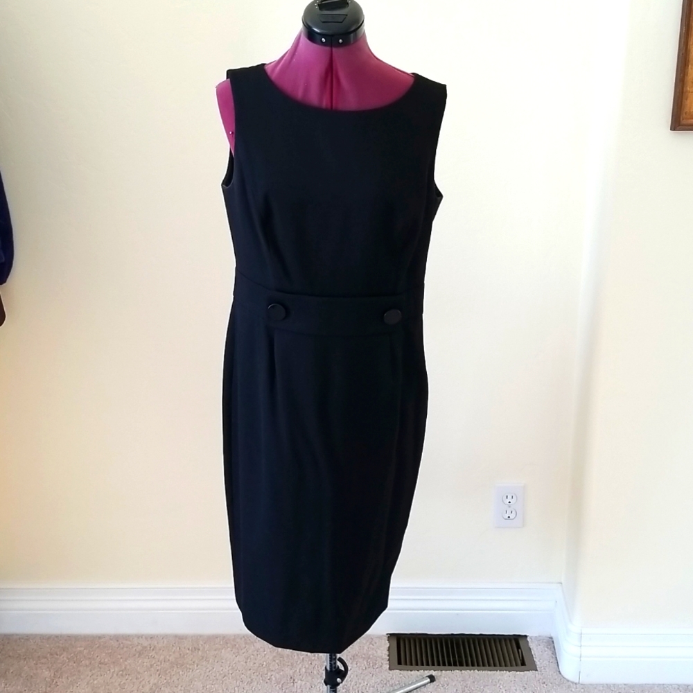 Ann Taylor black wool dress Size 8